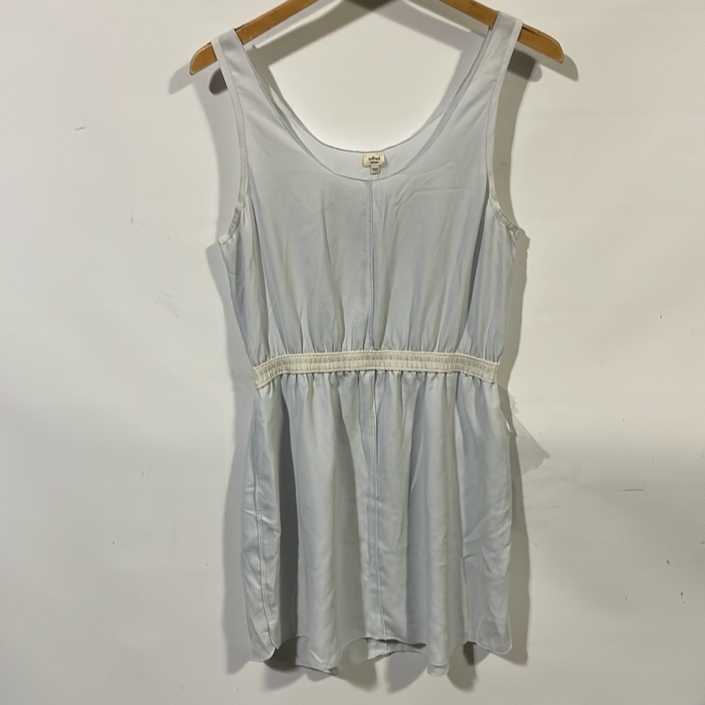 Wilfred Light Blue Sleeveless Midi Dress